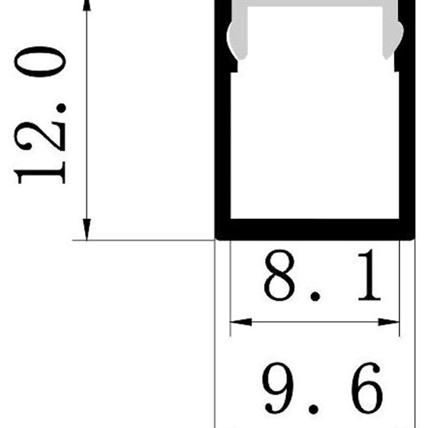 Alu-profile-for-10mm-PCB-Board
