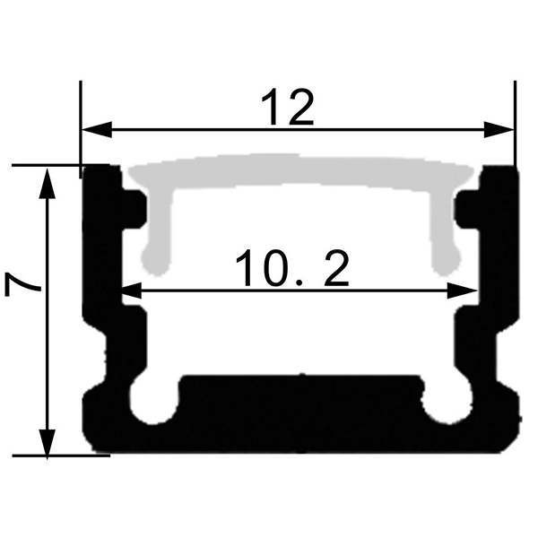 Alu-profile-for-10mm-PCB-Board