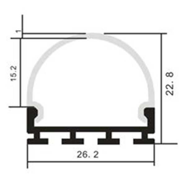 Alu-profile-for-26mm-PCB-Board