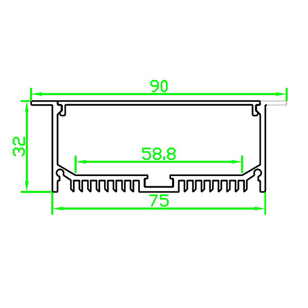 Alu-profile-for-58mm-PCB-Board