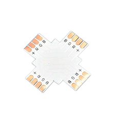 5050-led-strip-connector-10mm-RGB-PCB-Board-"+"-shape,led-strip-connector