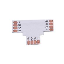 led-strip-connector,5050-led-strip-connector-10mm-RGB-PCB-Board-"T"-shape