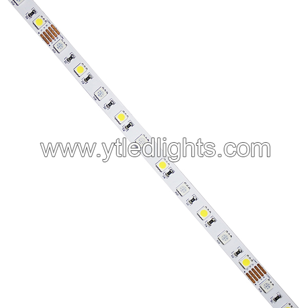 RGBW 5050 led strip lights 60led/m(30RGB+30White) 24V 10mm width