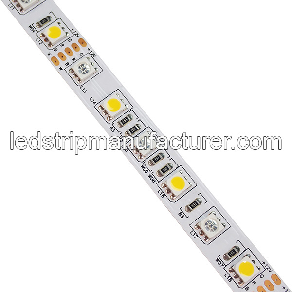 RGBW 5050 led strip lights 72led/m(36RGB+36White) 12V 12mm width