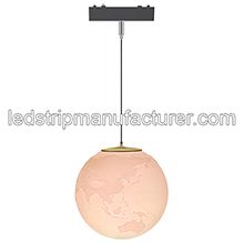 48V Super thin Magnetic track Handing Cable Bulb Earth Shape 6W
