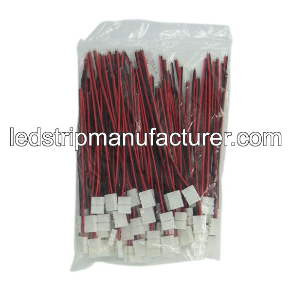 3528 led strip connector 8mm with wire
