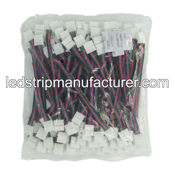 5050 led strip RGB connector 10mm with wire at the middle