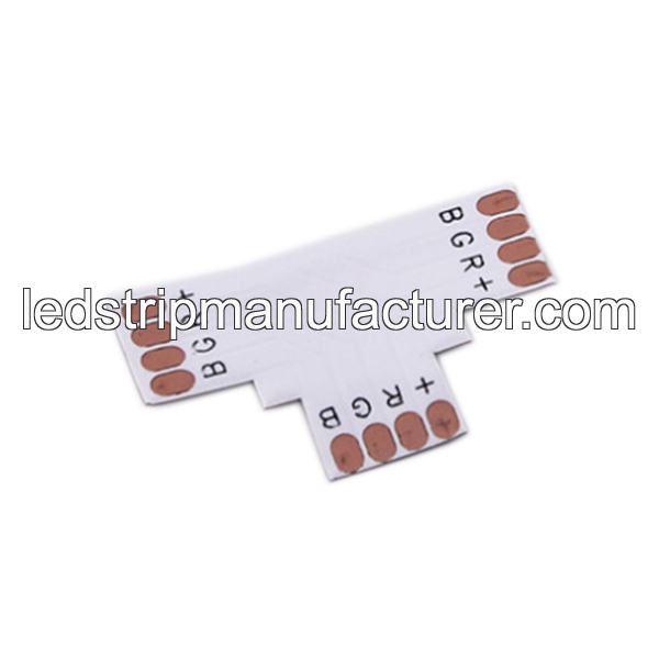5050-led-strip-connector-10mm-RGB-PCB-Board-T-shape