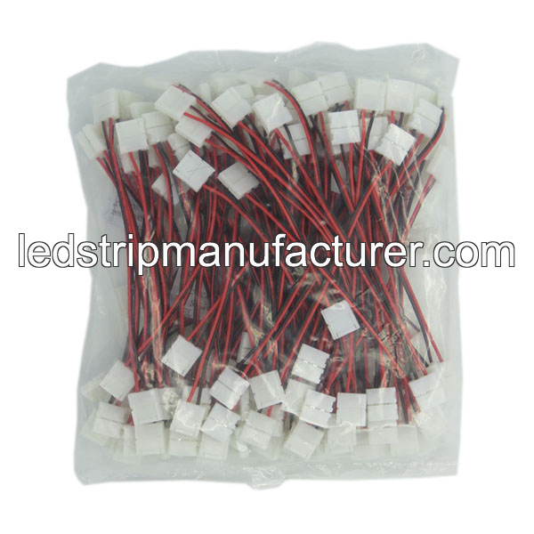 5050 led strip double connector 10mm with wire at the middle