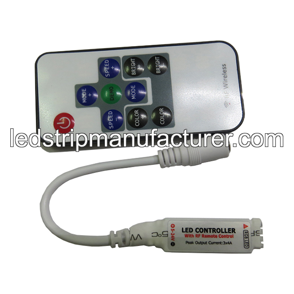 RGB LED controller RF DC12V 12A Mini