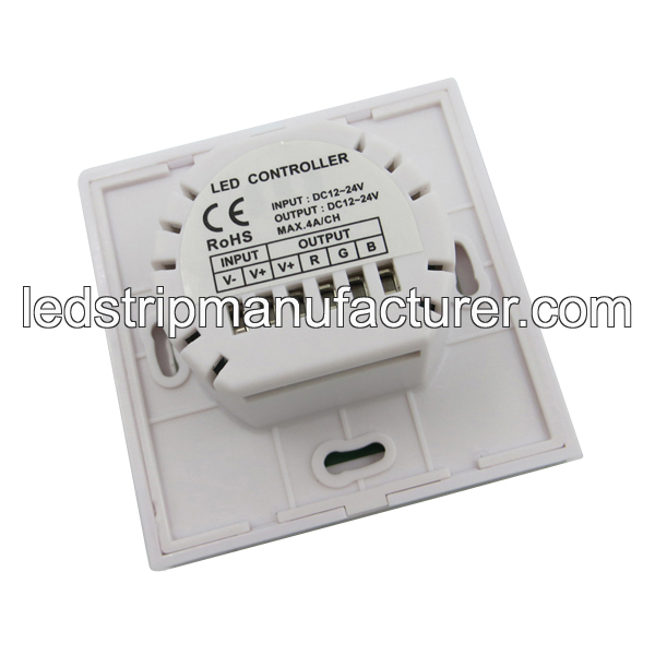 RGB-LED-strip-dimmer-12-24V-12A-touch-screen-white-color-for-RGB-led-strip